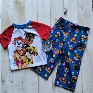 Paw Patrol Nickelodeon 2 Piece Set Boys Toddler Pajamas Size 2T NWT